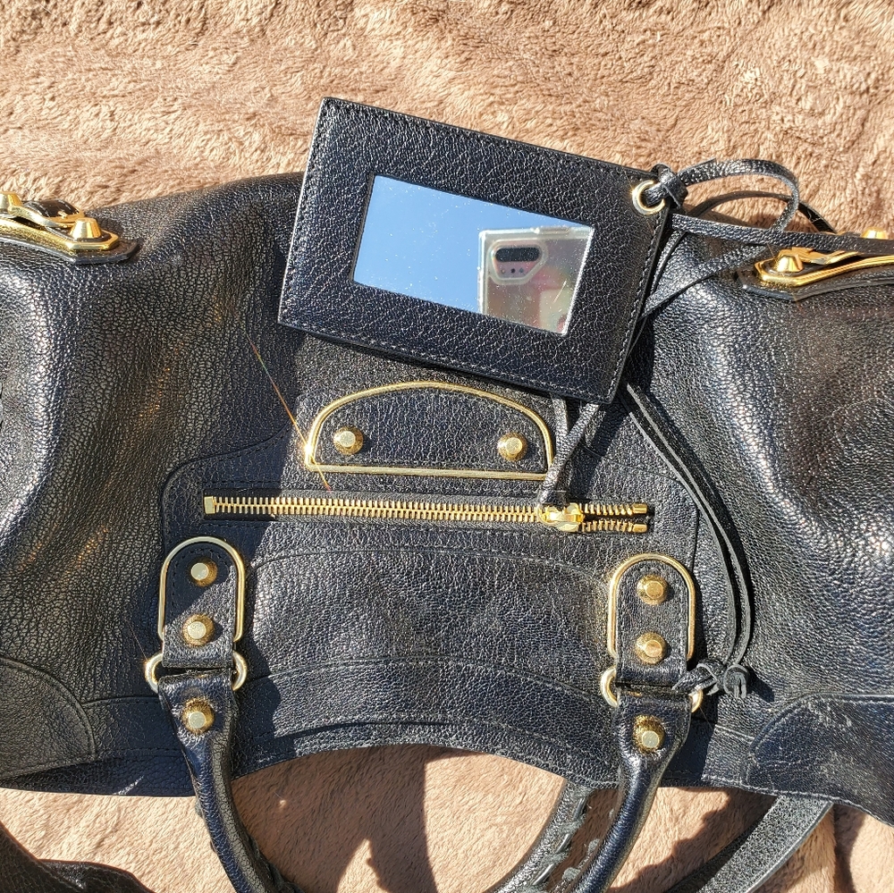 Balenciaga Metallic Gold City LE in Chevre LikeNew